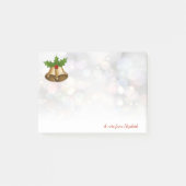 Vrolijk kerstfeest, kerstbal, op maat gesneden. post-it® notes (Voorkant)