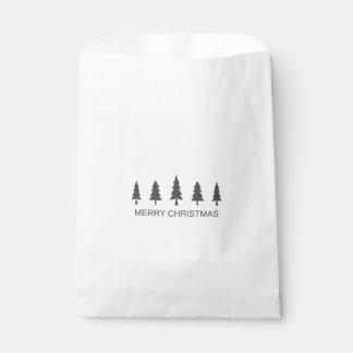 Vrolijk kerstfeest, kerstbomen.Favor Bags Bedankzakje