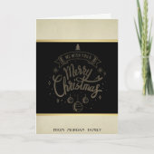 Vrolijk kerstfeest, kerstboom, feestkaartje feestdagen kaart (Voorkant)