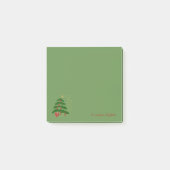 Vrolijk kerstfeest, kerstboom - gepersonaliseerd post-it® notes (Voorkant)