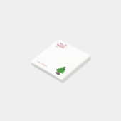 Vrolijk kerstfeest, kerstboom-gepersonaliseerd post-it® notes (Schuin)