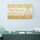 Vrolijk kerstfeest, kerstboom, glittery, bedrijf spandoek (Beurs)