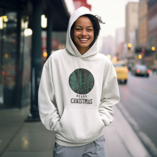 Vrolijk kerstfeest, kerstboom hoodie