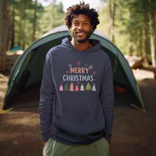 Vrolijk kerstfeest, kerstboom hoodie