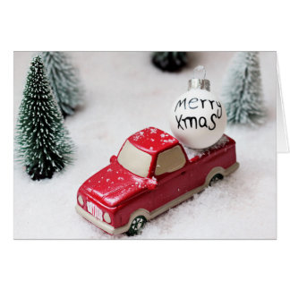 Vrolijk kerstfeest, kerstboom, Merry Xmas auto
