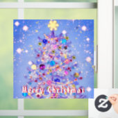 Vrolijk kerstfeest - kerstboom - prachtig raamsticker (Huis)