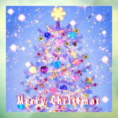 Vrolijk kerstfeest - kerstboom - prachtig raamsticker (Vel 3)