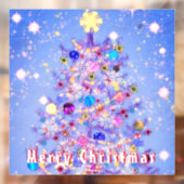 Vrolijk kerstfeest - kerstboom - prachtig raamsticker (Vel 2)