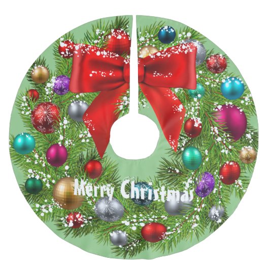 Vrolijk kerstfeest kerstboom rok (Voorkant)