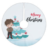 Vrolijk kerstfeest kerstboom rok (Voorkant)