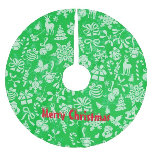 Vrolijk kerstfeest kerstboom rok (Voorkant)