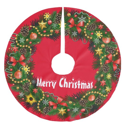 Vrolijk kerstfeest kerstboom rok (Voorkant)