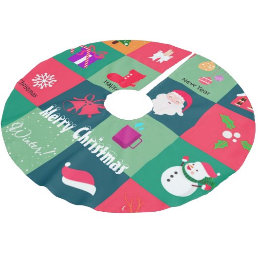Vrolijk kerstfeest kerstboom rok (Gekanteld)