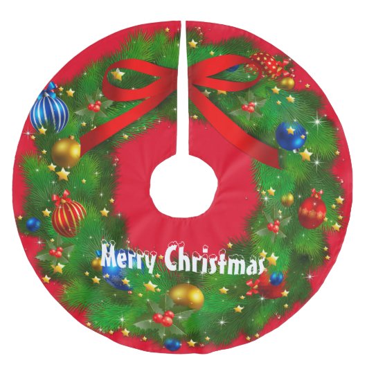 Vrolijk kerstfeest kerstboom rok (Voorkant)