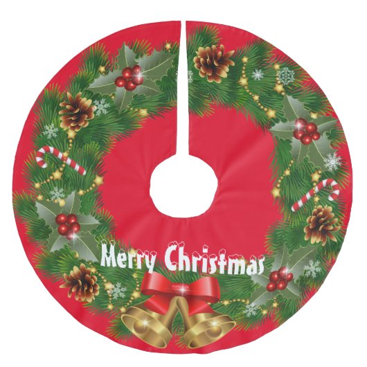 Vrolijk kerstfeest kerstboom rok (Voorkant)