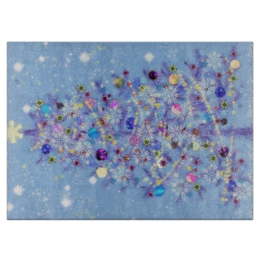 Vrolijk kerstfeest - kerstboom - snijplank (Voorkant)