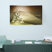 Vrolijk kerstfeest, kerstboombedrijf spandoek (Beurs)