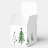 Vrolijk kerstfeest | Kerstboompatroon Bedankdoosjes (Geopend)