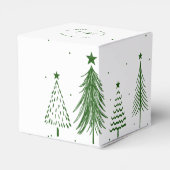 Vrolijk kerstfeest | Kerstboompatroon Bedankdoosjes (Achterkant)