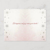 vrolijk kerstfeest! Kerstcadeaus,Сkerstkaart. Feestdagenkaart (Achterkant)