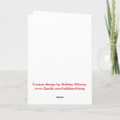 Vrolijk kerstfeest! Kerstcadeaus Feestdagen Kaart (Achterkant)