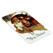 Vrolijk kerstfeest.  kerstcadeautjes magneet (Rechterzijde)