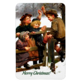 Vrolijk kerstfeest.  kerstcadeautjes magneet (Verticaal)