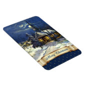 Vrolijk kerstfeest. kerstcadeautjes voor kerken magneet (Rechterzijde)