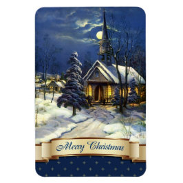 Vrolijk kerstfeest.  kerstcadeautjes voor kerken magneet