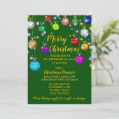 Vrolijk kerstfeest, kerstdiner kaart