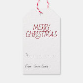 Vrolijk kerstfeest/kerstgenoomtje/Label met kerstc Cadeaulabel (Achterkant)