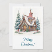 vrolijk kerstfeest! Kerstgroeten. Feestdagenkaart (Voorkant)