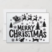 Vrolijk kerstfeest kerstkaart (Voorkant)