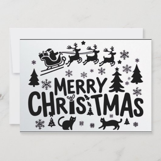 Vrolijk kerstfeest  kerstkaart (Voorkant)