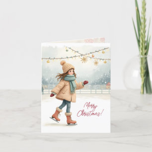 vrolijk kerstfeest! Kerstkaart. Feestdagen Kaart