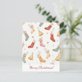 vrolijk kerstfeest! Kerstkaart. Feestdagenkaart