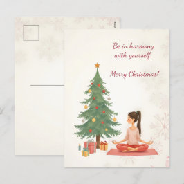 vrolijk kerstfeest! Kerstkaart. Feestdagenkaart