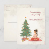 vrolijk kerstfeest! Kerstkaart. Feestdagenkaart (Voorkant / Achterkant)