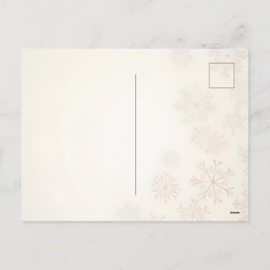 vrolijk kerstfeest! Kerstkaart. Feestdagenkaart (Achterkant)