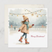 vrolijk kerstfeest! Kerstkaart. Feestdagenkaart (Voorkant / Achterkant)