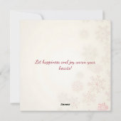 vrolijk kerstfeest! Kerstkaart. Feestdagenkaart (Achterkant)