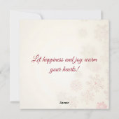 vrolijk kerstfeest! Kerstkaart. kerst-snoep Feestdagenkaart (Achterkant)