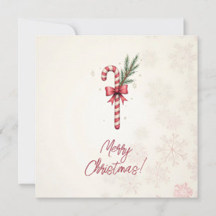 vrolijk kerstfeest! Kerstkaart. kerst-snoep Feestdagenkaart