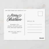 Vrolijk kerstfeest kerstkerige kerstman | briefkaart (Achterkant)