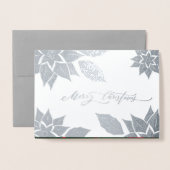 vrolijk kerstfeest. Kerstluxe Folie Kaarten (Voorkant met envelop)