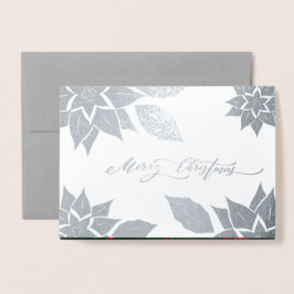 vrolijk kerstfeest. Kerstluxe Folie Kaarten
