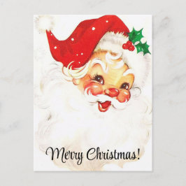 Vrolijk kerstfeest  kerstman briefkaart