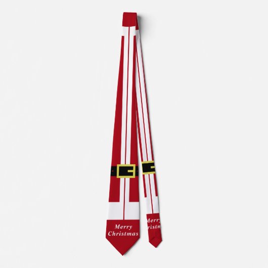 Vrolijk kerstfeest - kerstman - cadeau voor je stropdas (Voorkant)