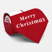 Vrolijk kerstfeest - kerstman - cadeau voor je stropdas (Opgerold)