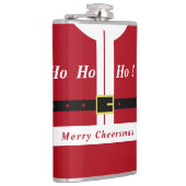 Vrolijk kerstfeest - Kerstman - cadeau voor jou - Heupfles (Rechts)